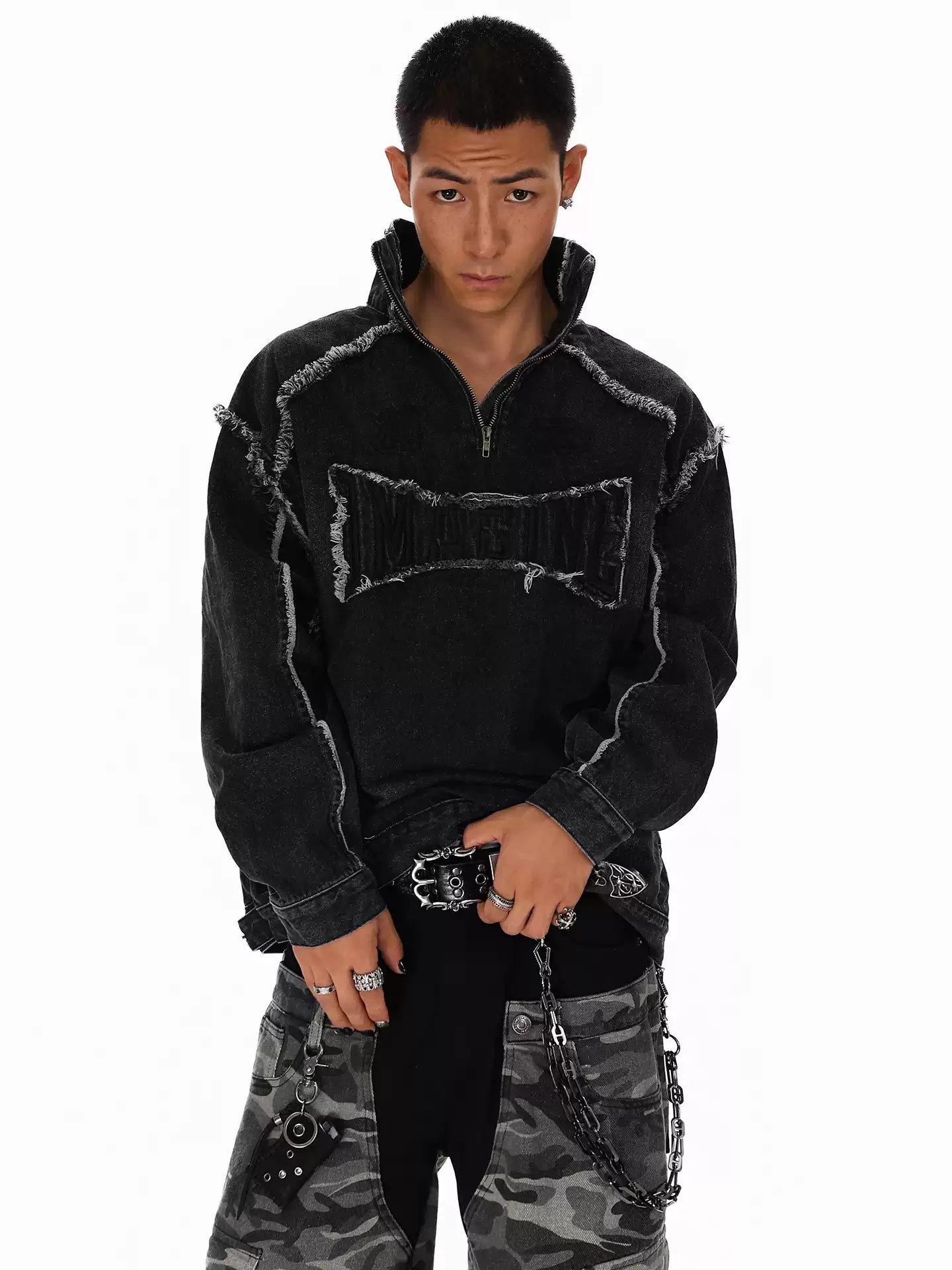 Street Fashion American - American Style High Street Splicing For