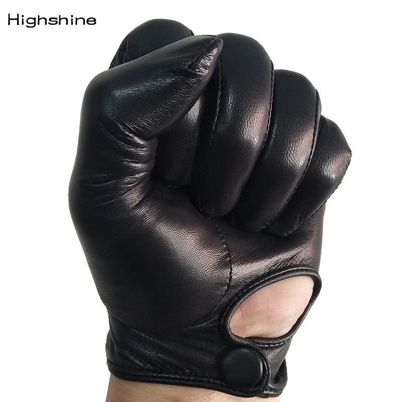 Street Fashion Gloves - Unlined Luxury Mens Genuine Leather Gloves