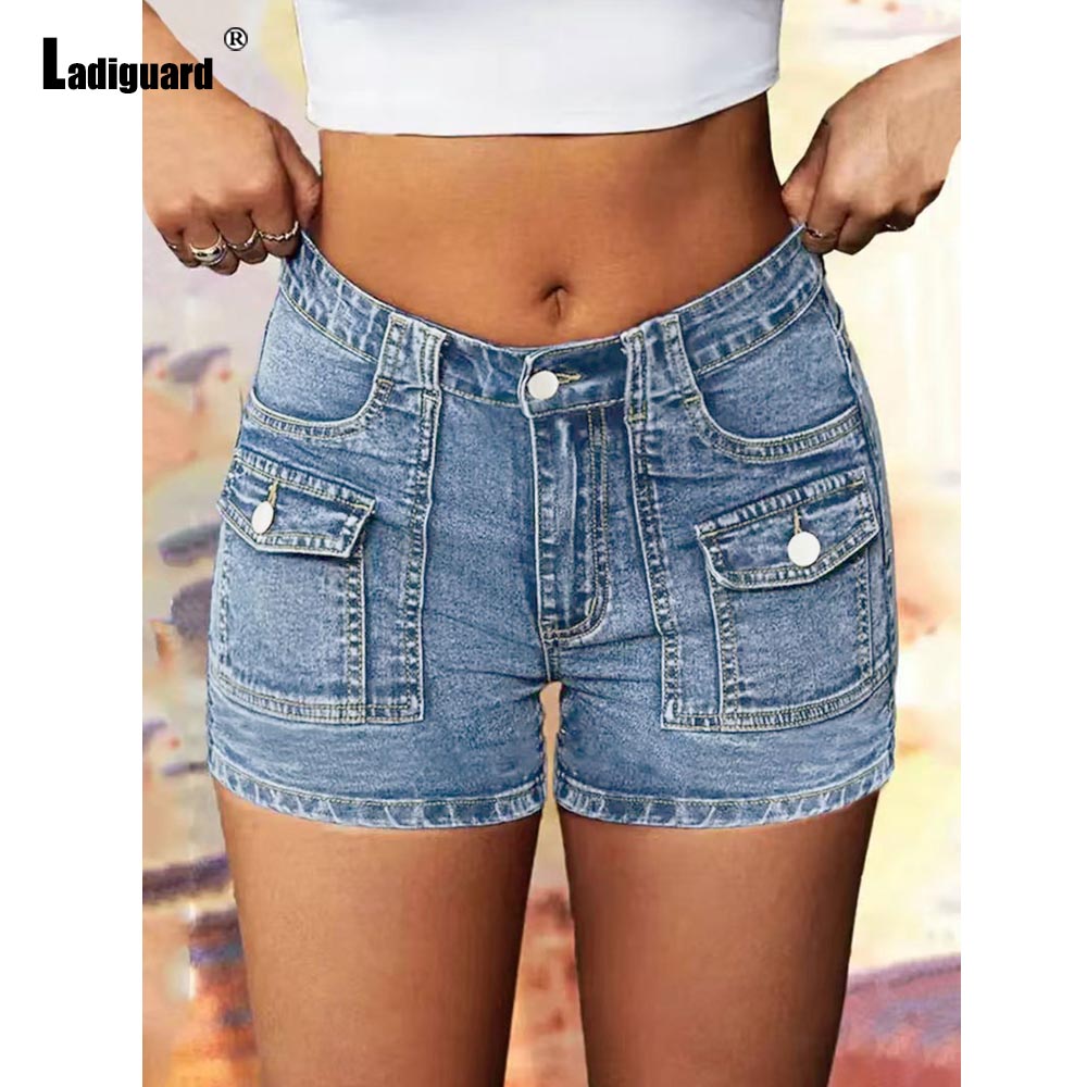 Street Fashion England - 2025 Rock Sexy Stand Pocket Denim