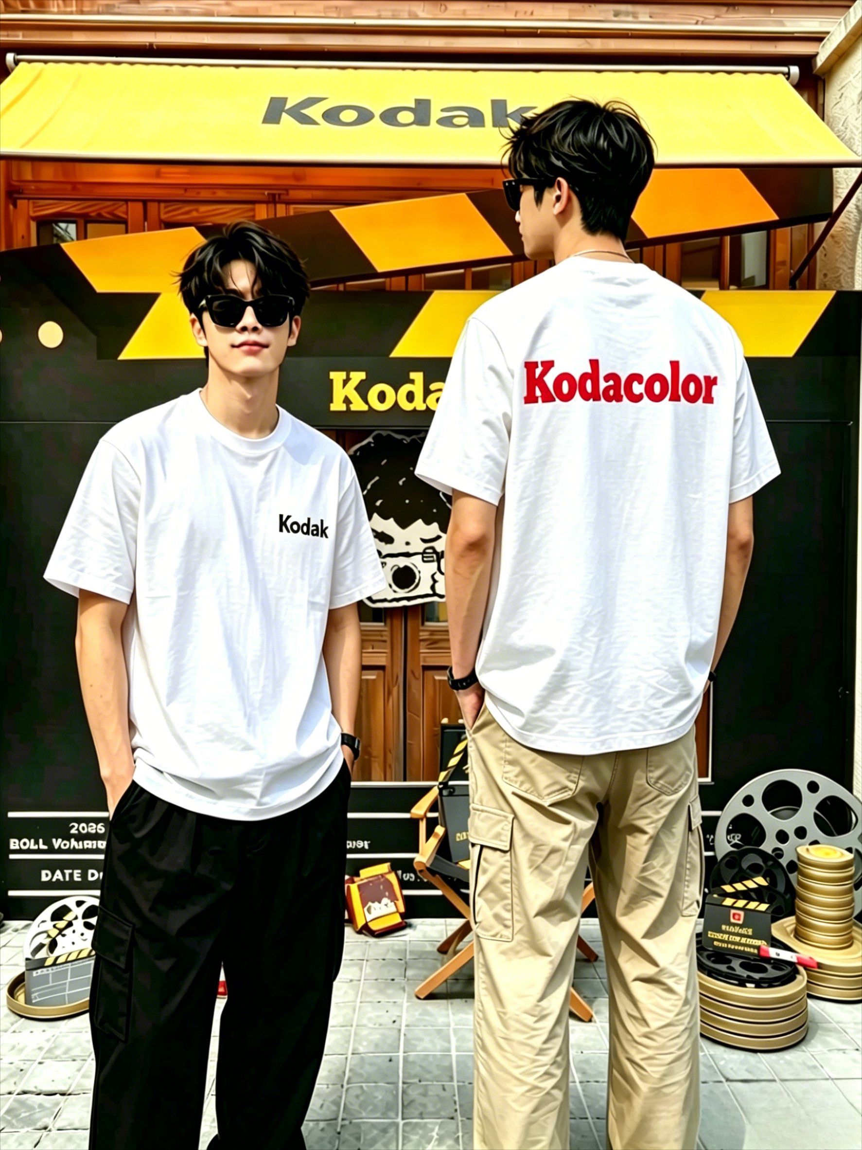 Street Fashion Brand Logo - 2026 Summer Kodak Brand Pure Korean