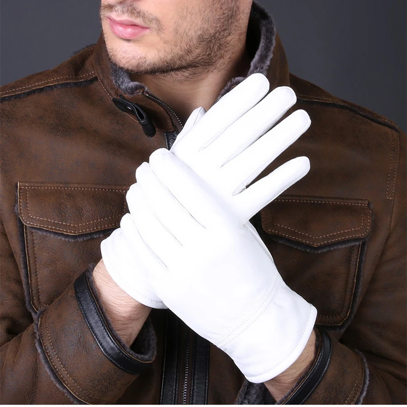 2025 Winter Genuine Leather Wh – Street Fashion Gloves Bewertung und Preis