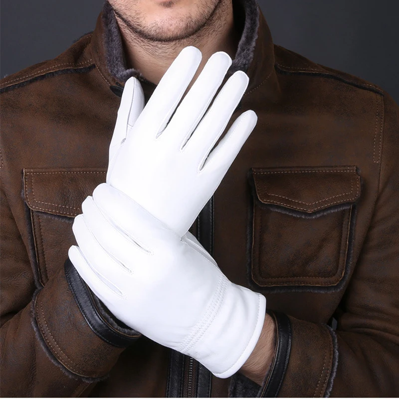 2025 Winter Genuine Leather Wh – Street Fashion Gloves Bewertung und Preis