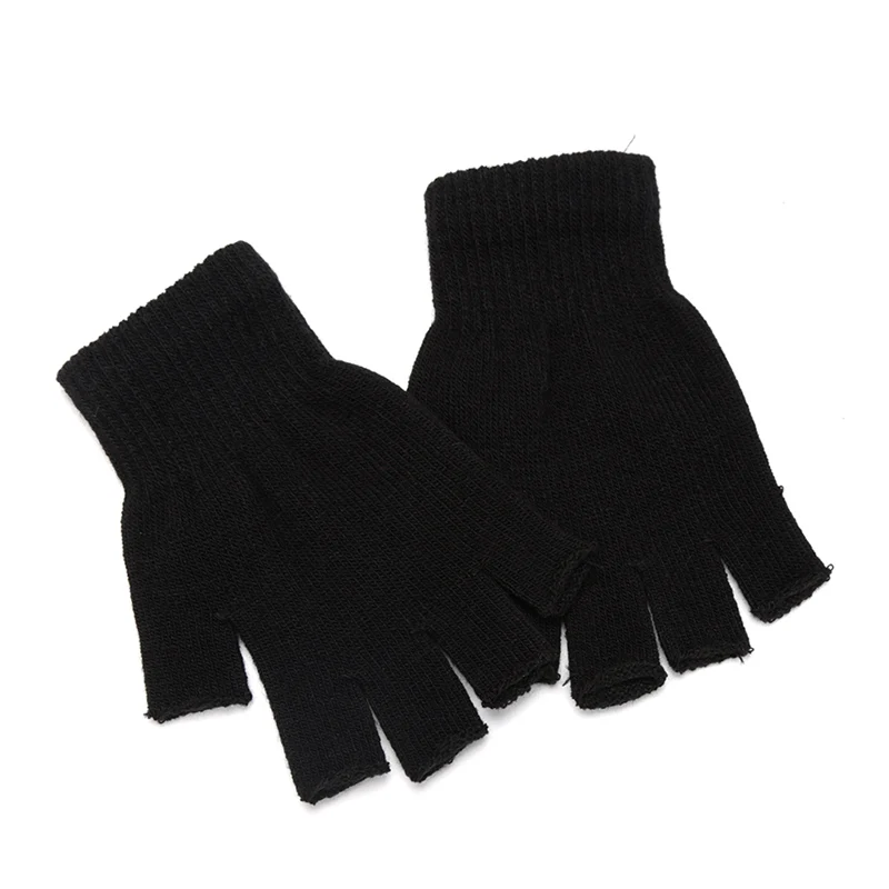Unisex Black Half Finger Finge – Street Fashion Gloves Bewertung und Preis