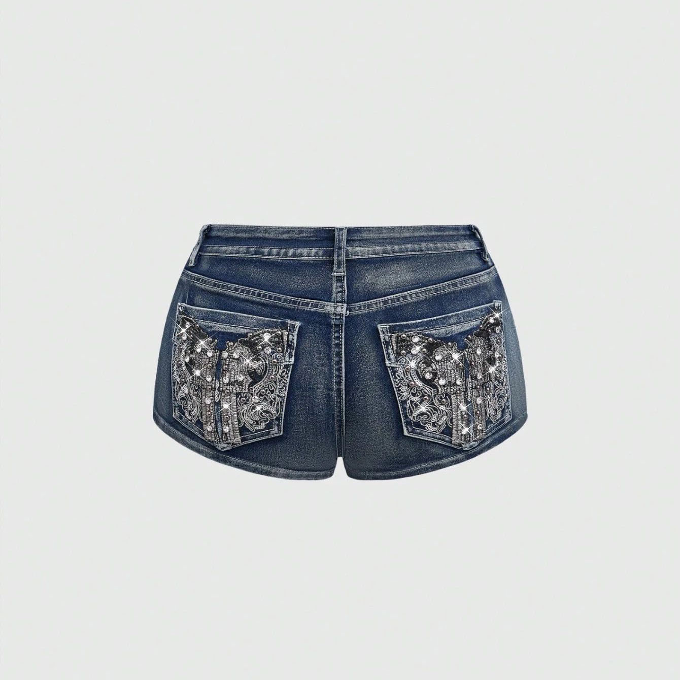 Summer Rhinestone Embroidered  – Street Fashion American Bewertung und Preis
