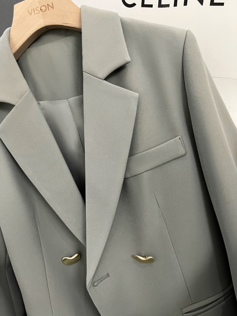 Casual Chic Grey Blazer Women  – Street Fashion England Bewertung und Preis