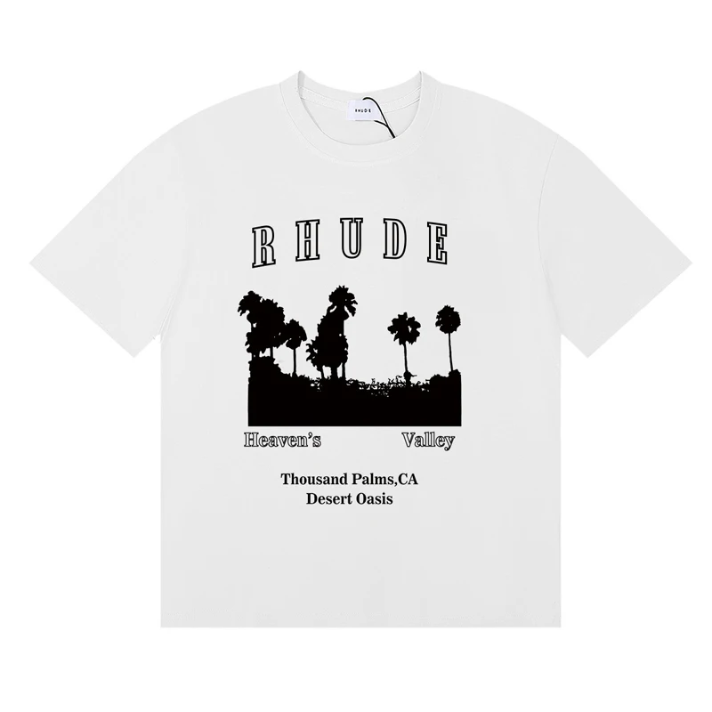 Fashionable Brand Rhude T-shir – Street Fashion Brand Logo Bewertung und Preis