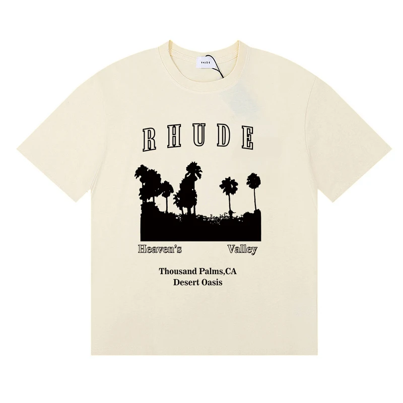 Fashionable Brand Rhude T-shir – Street Fashion Brand Logo Bewertung und Preis
