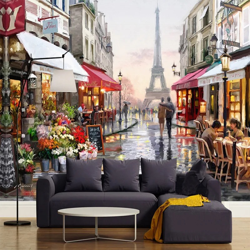 European Style Street Oil Pain – Street Fashion Wallpaper Bewertung und Preis