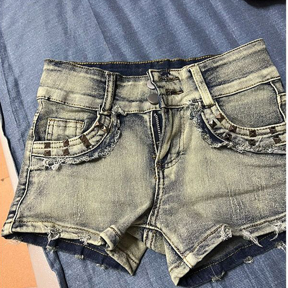 Retroy2K American Rivet Shorts – Street Fashion American Bewertung und Preis