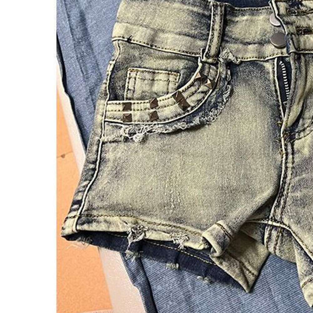 Retroy2K American Rivet Shorts – Street Fashion American Bewertung und Preis