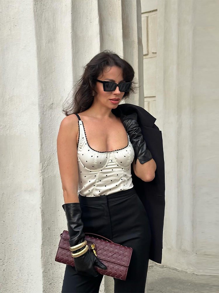 Chic New Strap Sleeveless Dot  – Street Fashion England Bewertung und Preis