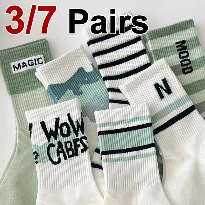 3/7 Pairs Women Striped Printe – Street Fashion Style Youtube Bewertung und Preis