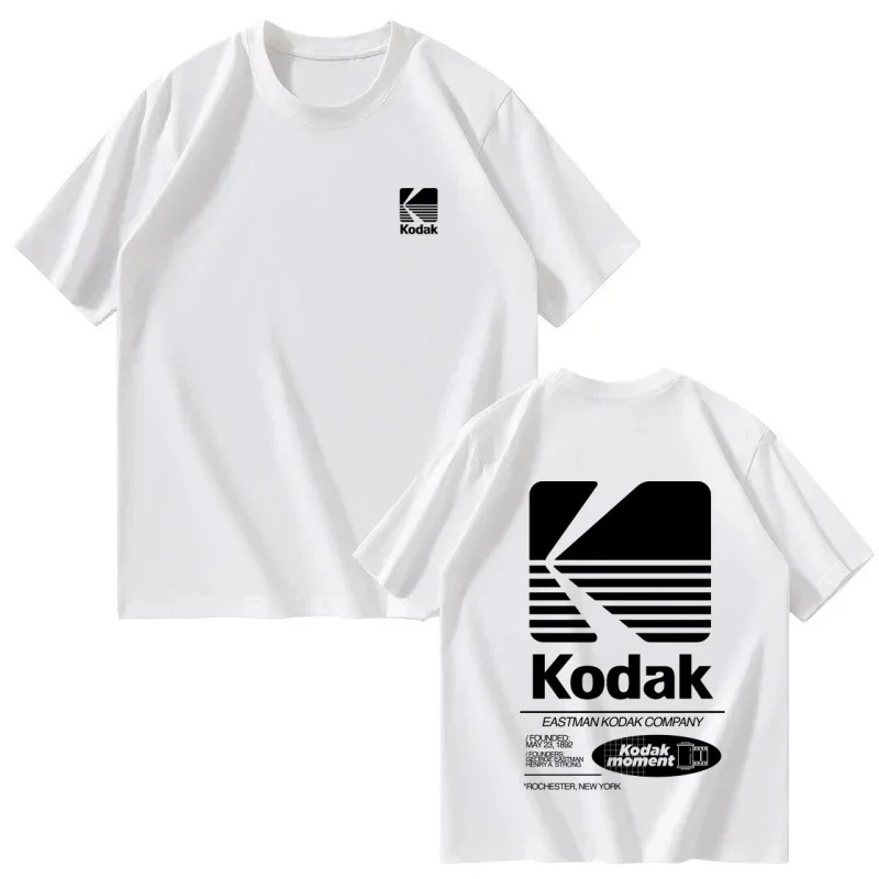 Kodak Brand Pure Cotton T-shir – Street Fashion Brand Logo Bewertung und Preis