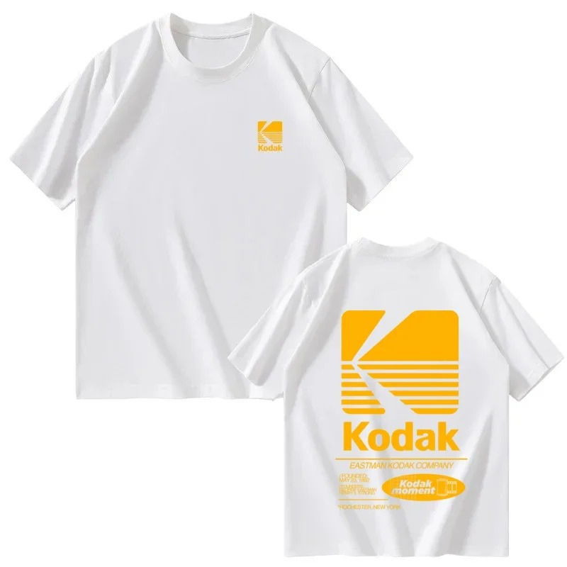 Kodak Brand Pure Cotton T-shir – Street Fashion Brand Logo Bewertung und Preis