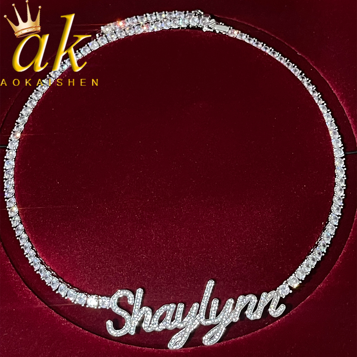 Aokaishen Custom Cursive Lette – Street Fashion Name Bewertung und Preis