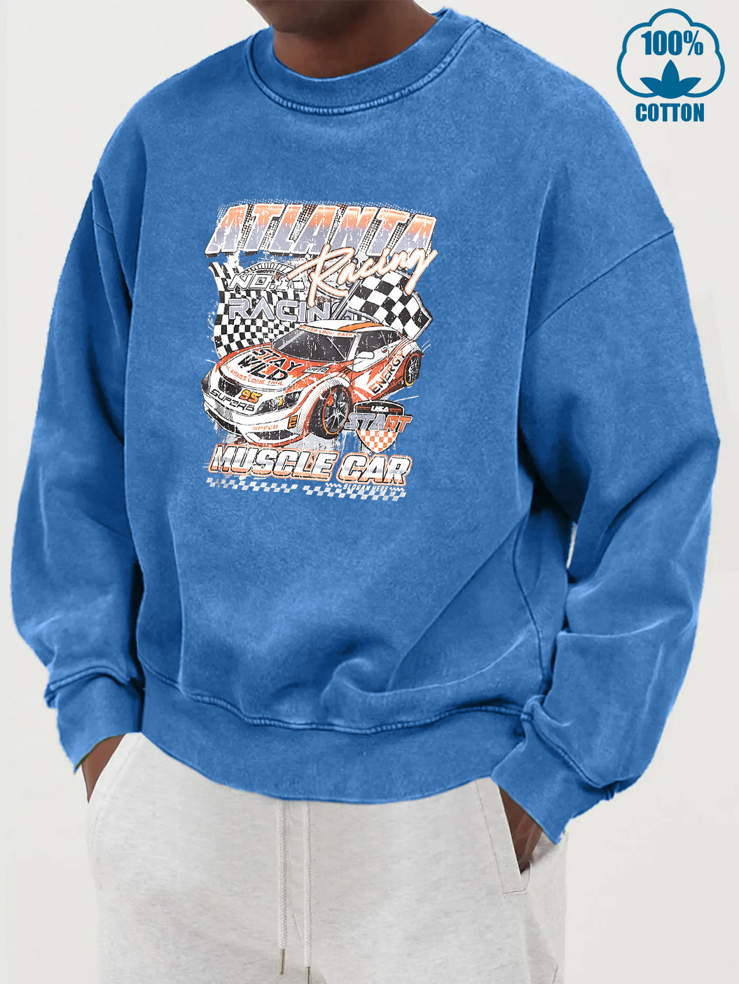 Atlanta Racing Car Print Male  – Street Fashion Atlanta Bewertung und Preis