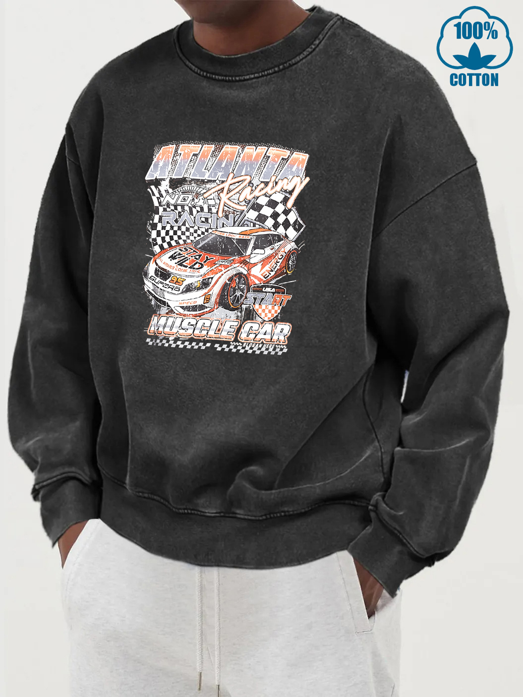 Atlanta Racing Car Print Male  – Street Fashion Atlanta Bewertung und Preis