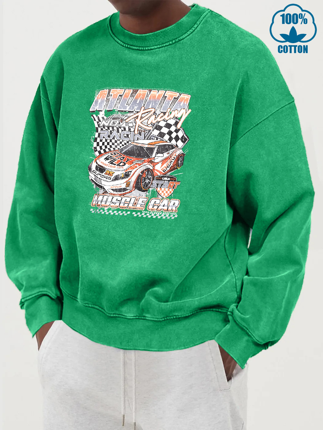 Atlanta Racing Car Print Male  – Street Fashion Atlanta Bewertung und Preis
