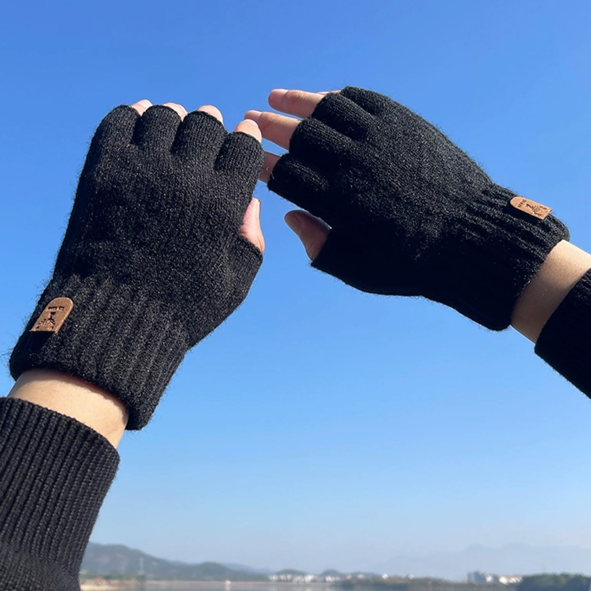 Fashion Knitted Half finger gl – Street Fashion Gloves Bewertung und Preis