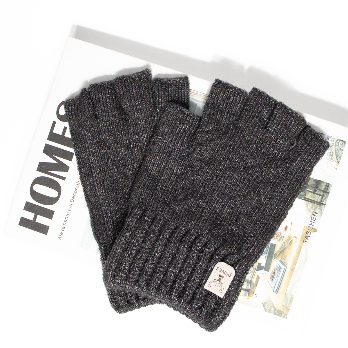 Fashion Knitted Half finger gl – Street Fashion Gloves Bewertung und Preis