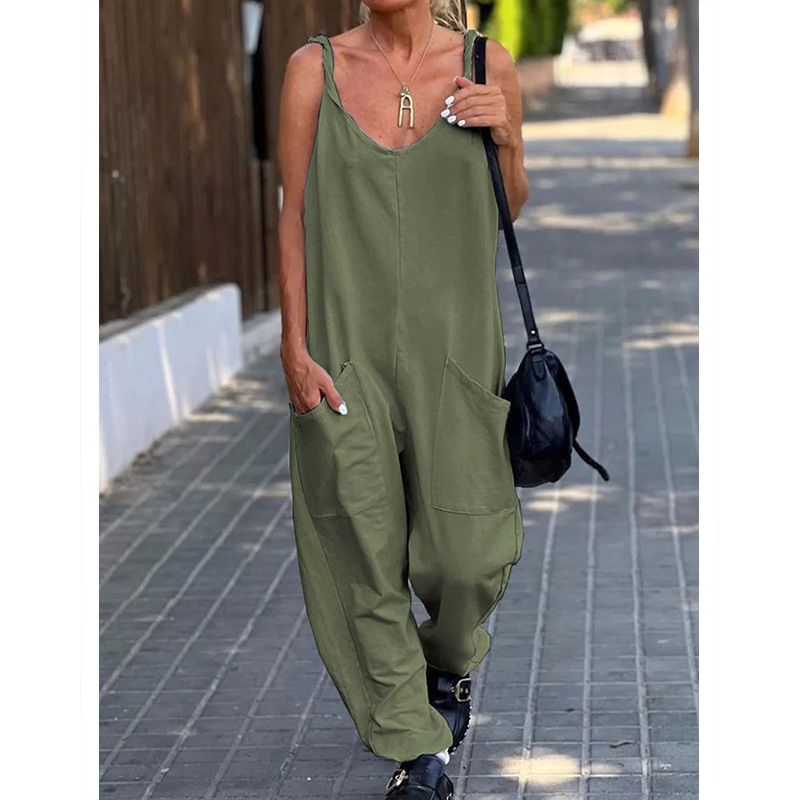 Jumpsuit Women's Solid Color L – Street Fashion England Bewertung und Preis