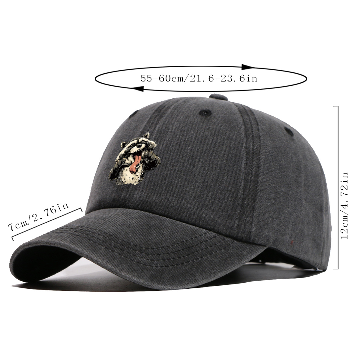 1pc Quirky Grinning Raccoon Pr – Quirky Street Fashion Bewertung und Preis