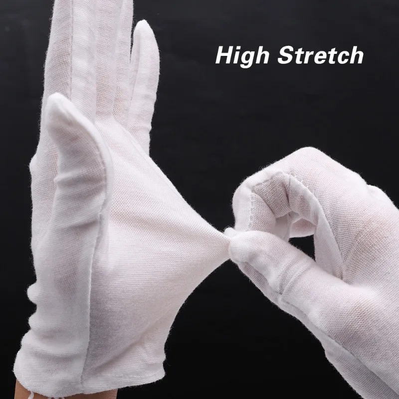 1-20pairs White Cotton Work Gl – Street Fashion Gloves Bewertung und Preis