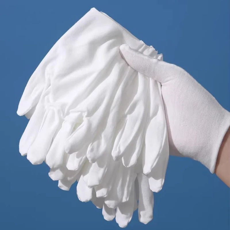 1-20pairs White Cotton Work Gl – Street Fashion Gloves Bewertung und Preis