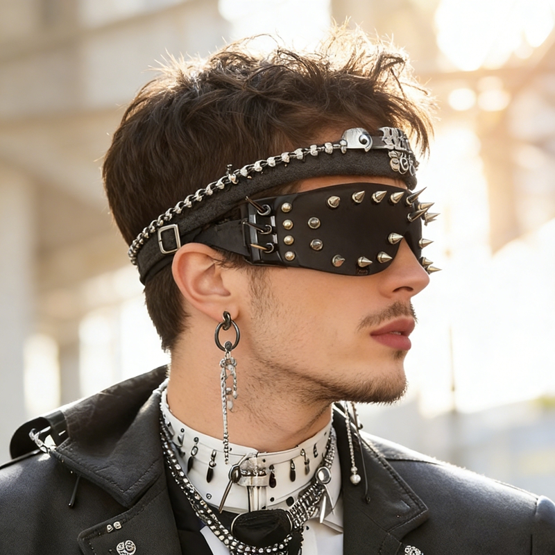Hip-hop Punk Quirky Rivets Men – Quirky Street Fashion Bewertung und Preis