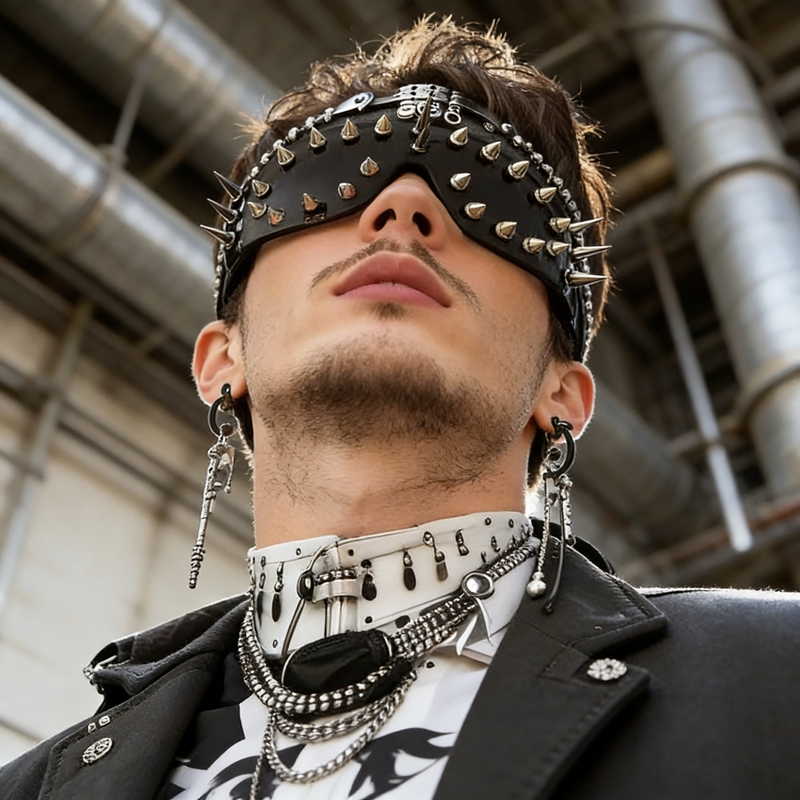 Hip-hop Punk Quirky Rivets Men – Quirky Street Fashion Bewertung und Preis
