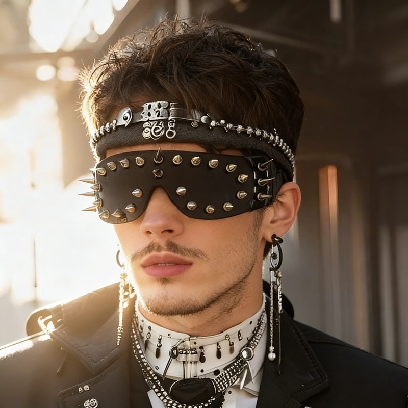 Hip-hop Punk Quirky Rivets Men – Quirky Street Fashion Bewertung und Preis