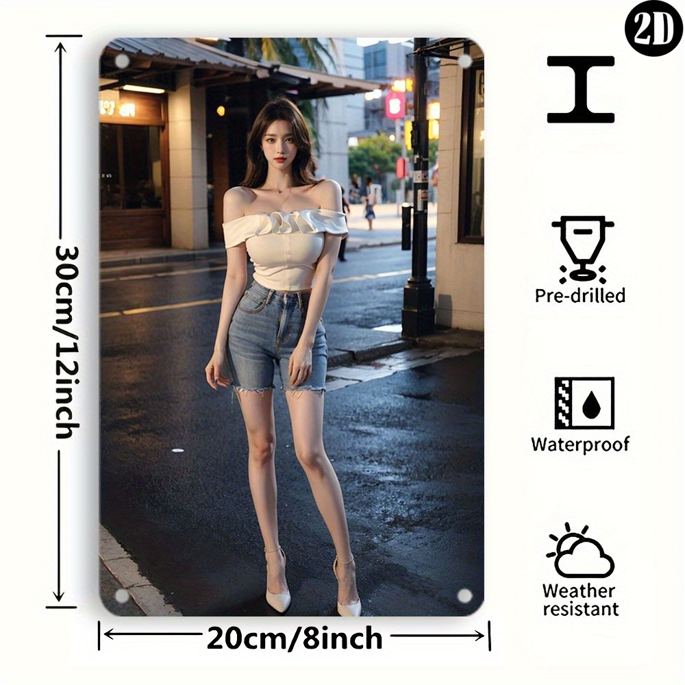 High-Definition Metal Tin Sign – Street Fashion Definition Bewertung und Preis