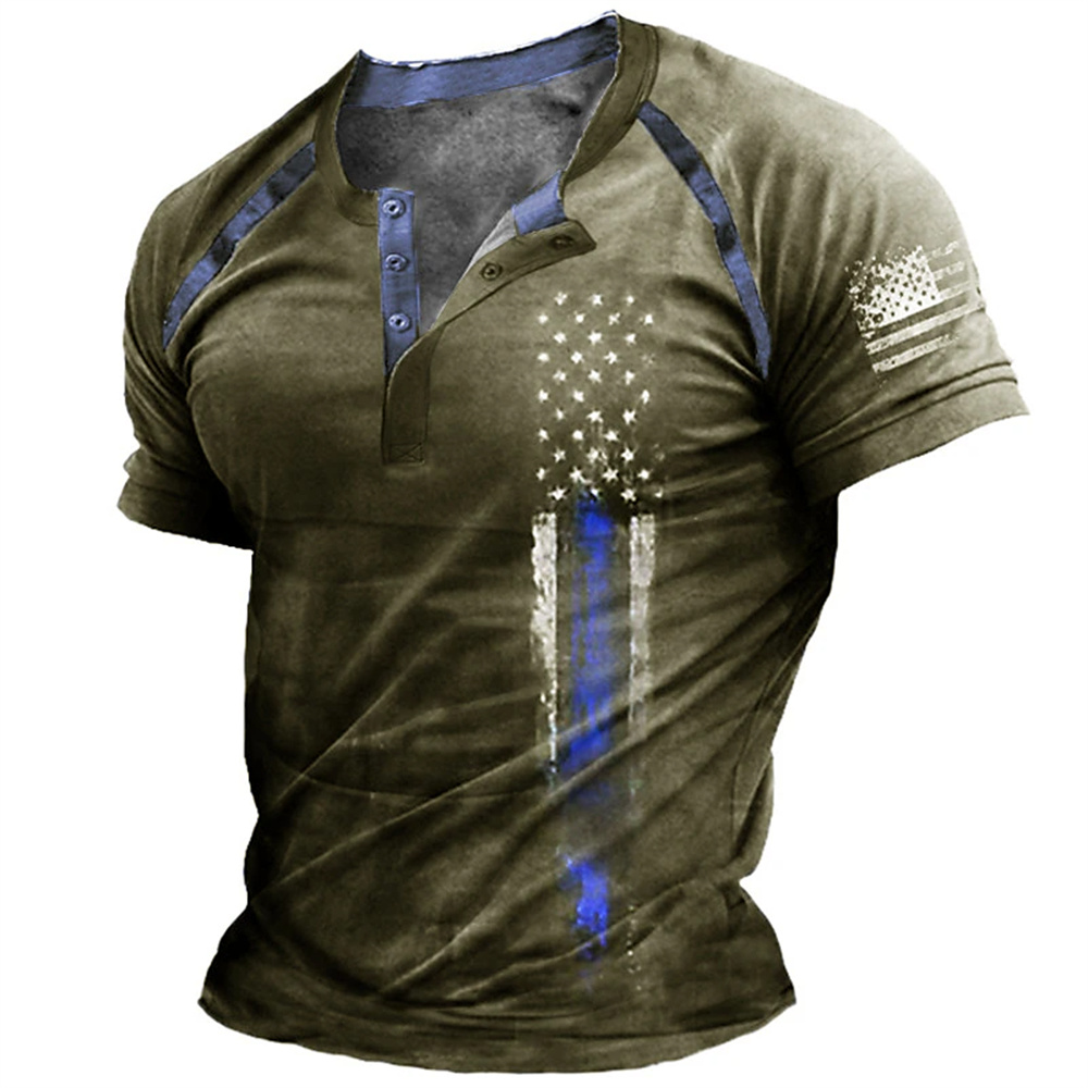 Funny 3D American Flag Print M – Street Fashion American Bewertung und Preis