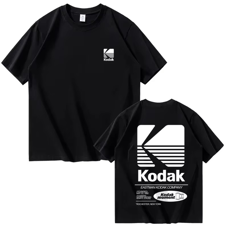 Kodak Brand Pure Cotton T-shir – Street Fashion Brand Logo Bewertung und Preis