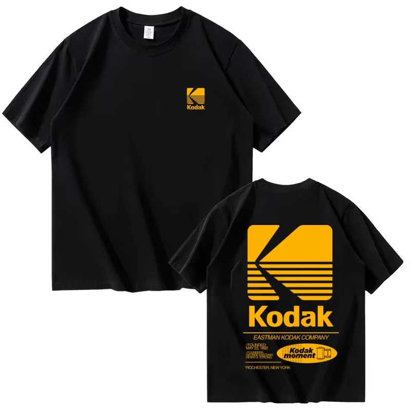 Kodak Brand Pure Cotton T-shir – Street Fashion Brand Logo Bewertung und Preis