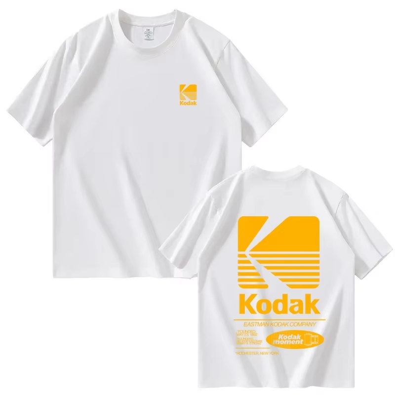 Kodak Brand Pure Cotton T-shir – Street Fashion Brand Logo Bewertung und Preis