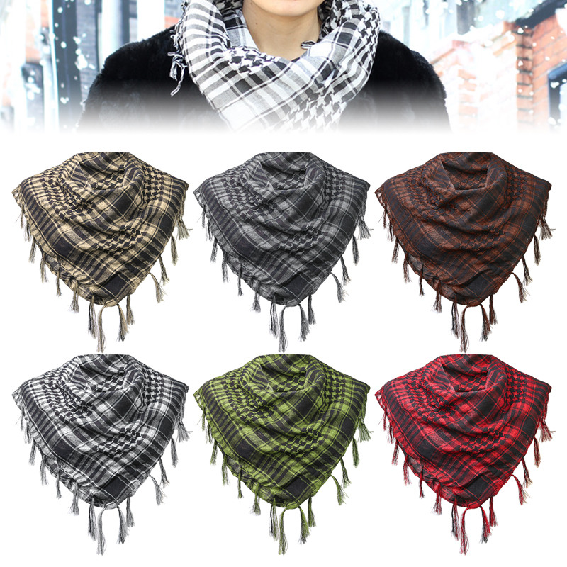 Houndstooth Scarf Plaid Hijab  – Street Fashion Gloves Bewertung und Preis