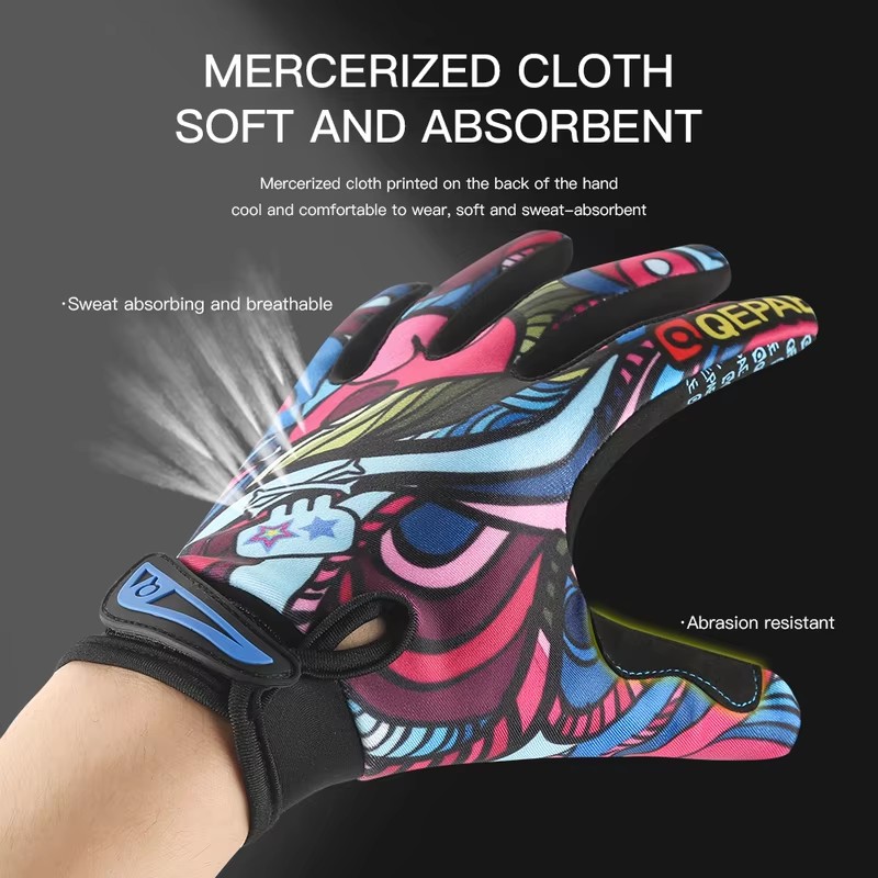 Print Cycling Gloves Bike Bicy – Street Fashion Gloves Bewertung und Preis