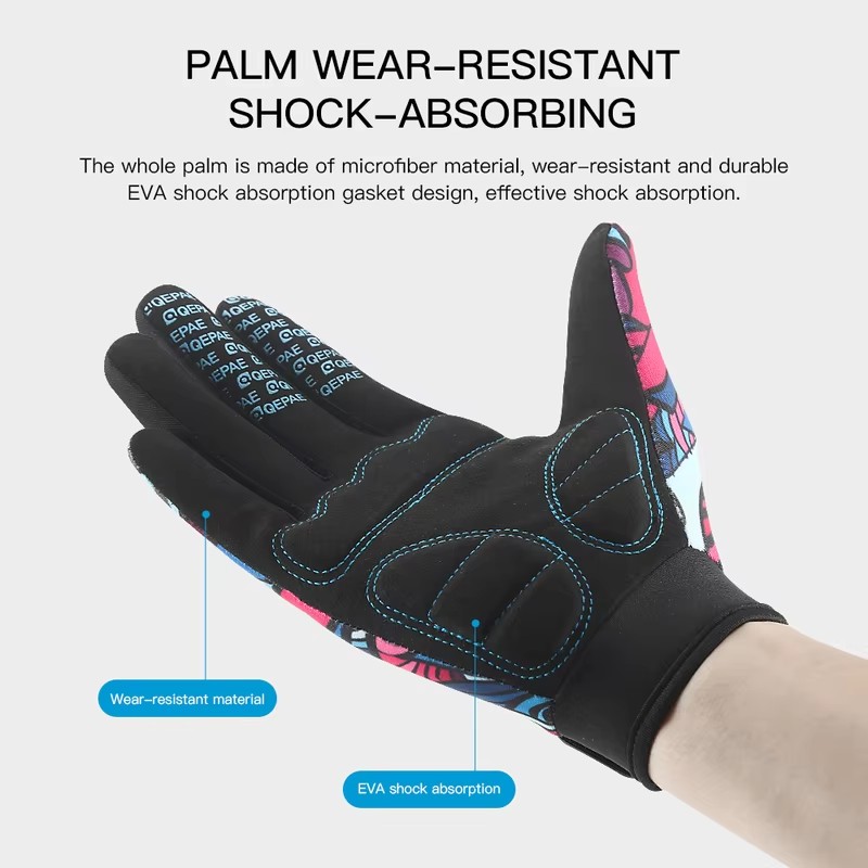 Print Cycling Gloves Bike Bicy – Street Fashion Gloves Bewertung und Preis