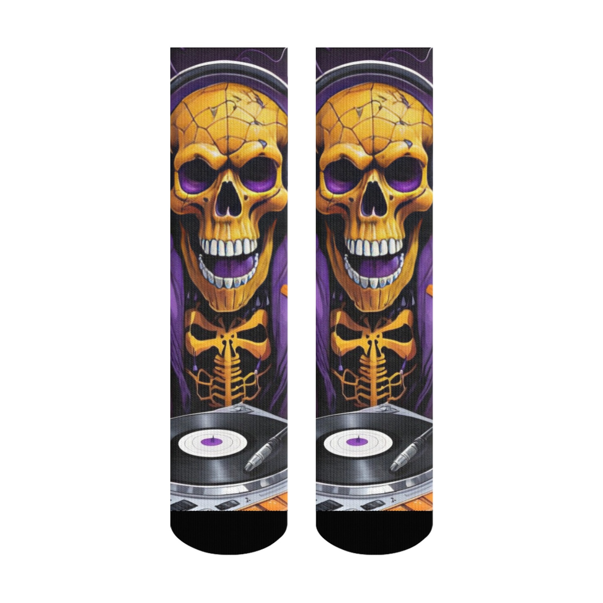 Gothic Skull Print Men's Socks – Quirky Street Fashion Bewertung und Preis