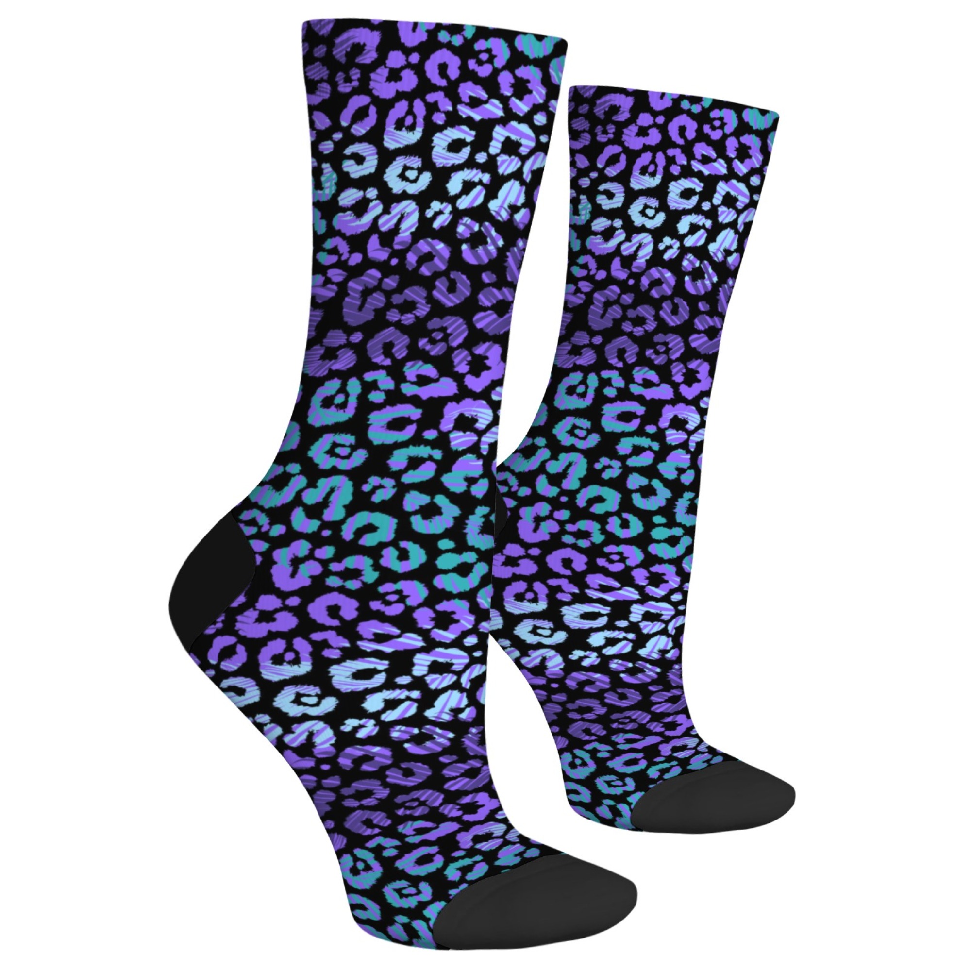 Neon Leopard Print Socks Y2K S – Street Fashion Style Youtube Bewertung und Preis