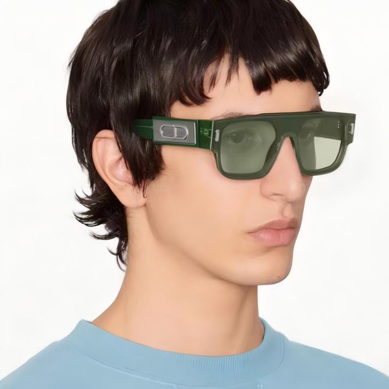 Trendy green square frame sung – Street Fashion Model Bewertung und Preis