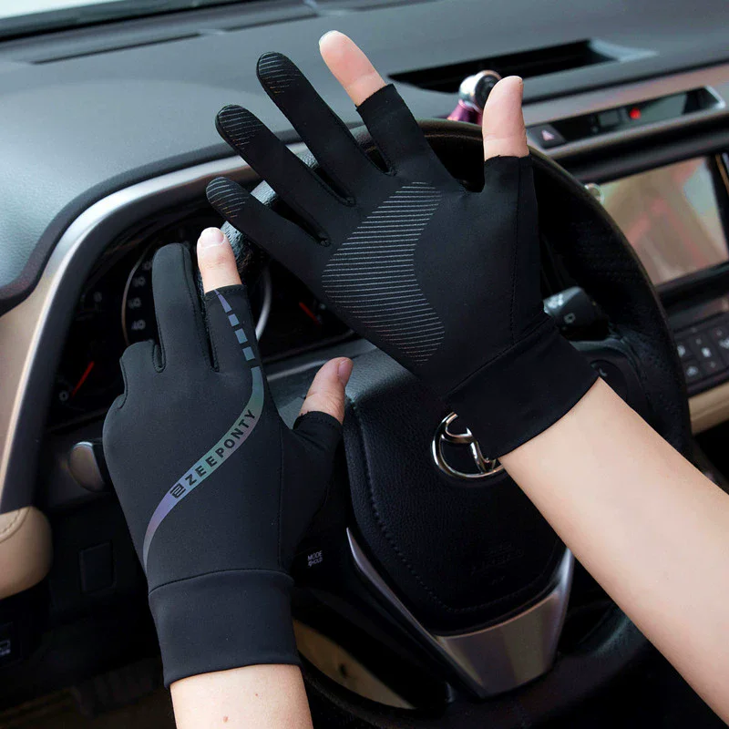 Men's Summer Ice Silk Cycling  – Street Fashion Gloves Bewertung und Preis