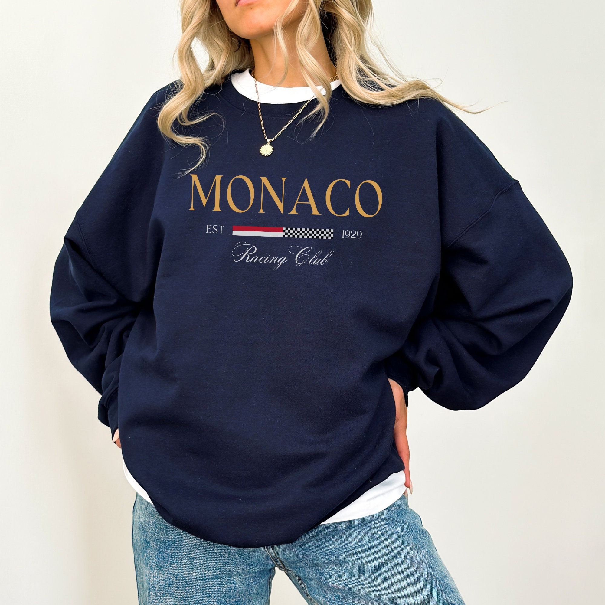 Women's MONACO Print Sweatshir – Street Fashion Monaco Bewertung und Preis