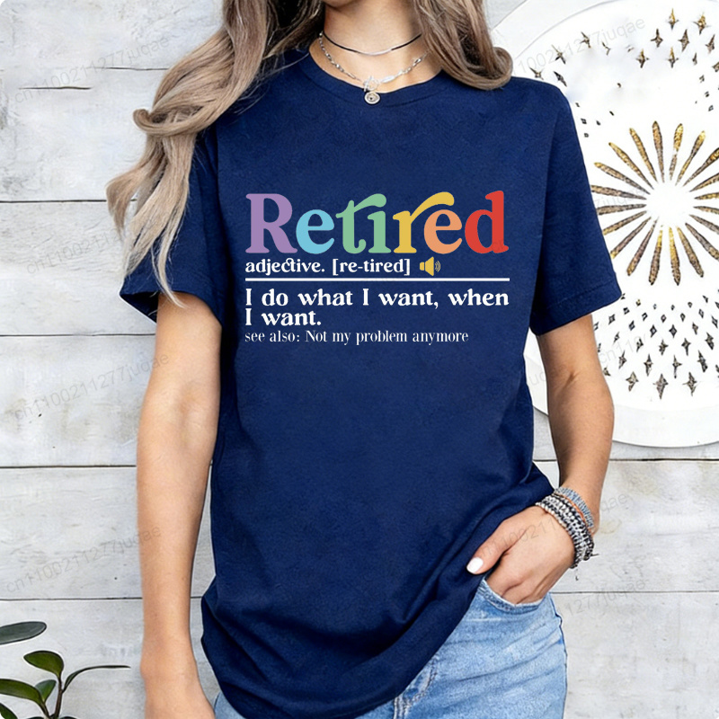 Funny Retirement Tee Retired D – Street Fashion Definition Bewertung und Preis
