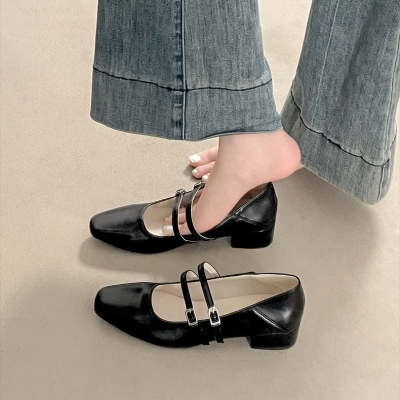Square Toe Low Heel Women Silv – Street Fashion Women Bewertung und Preis