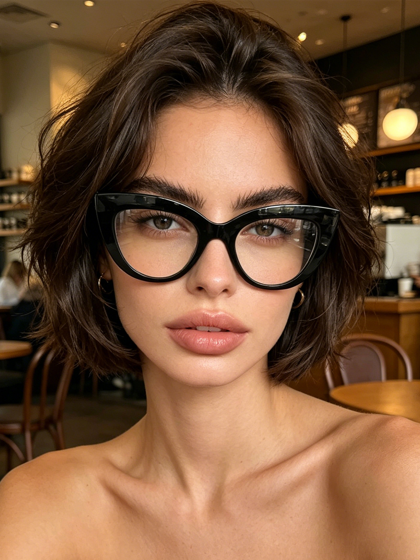 1pc retro black thick frame ca – Street Fashion American Bewertung und Preis