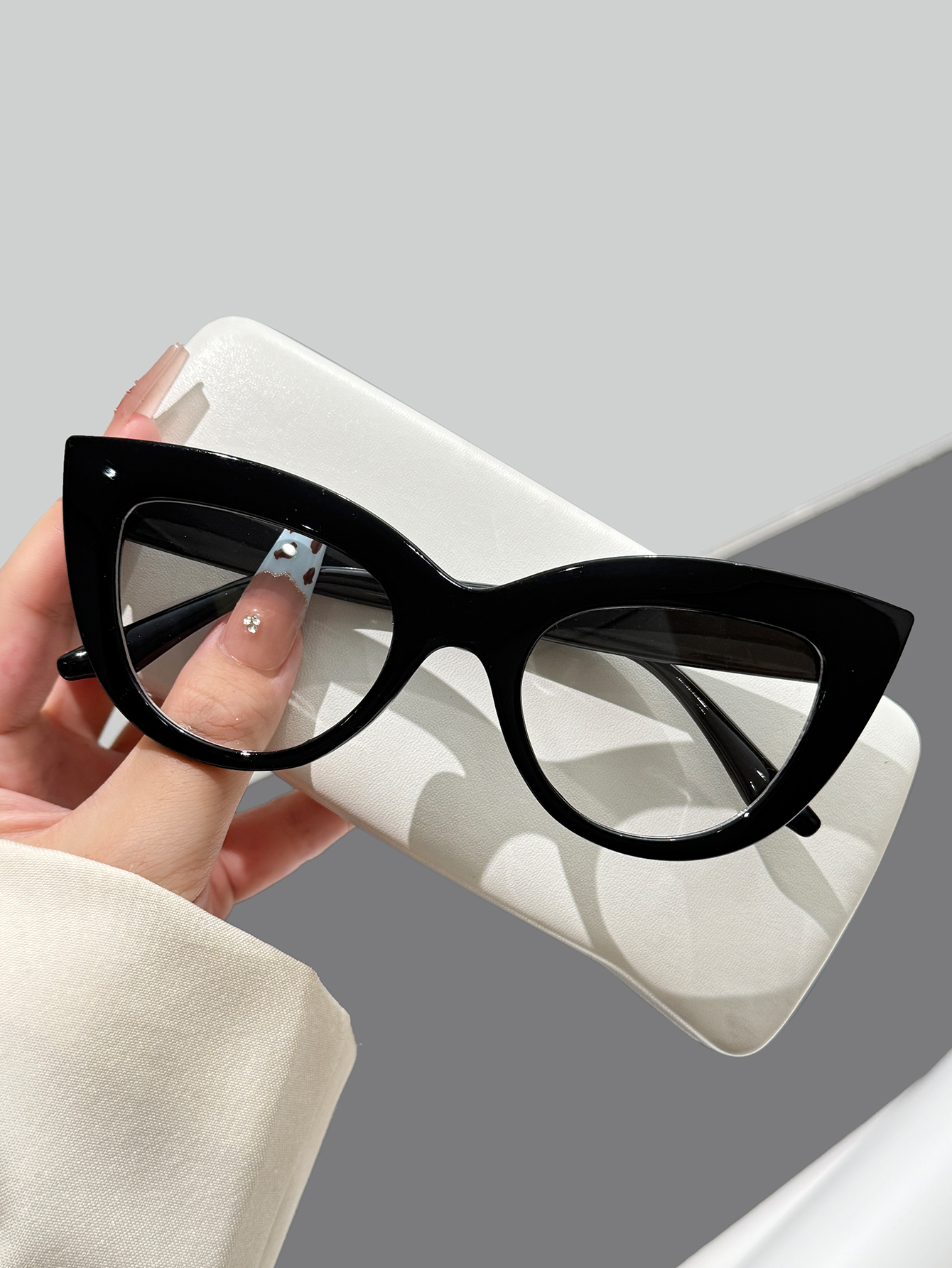 1pc retro black thick frame ca – Street Fashion American Bewertung und Preis