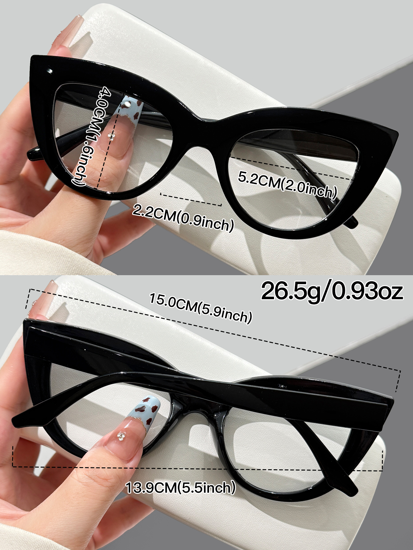 1pc retro black thick frame ca – Street Fashion American Bewertung und Preis