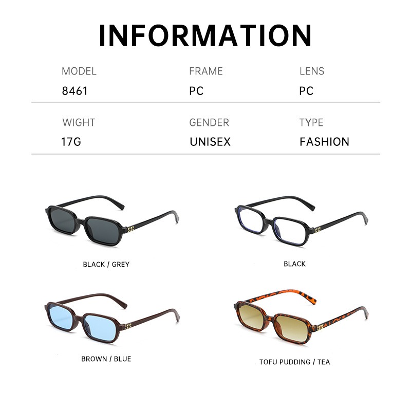 New Small Square Frame Sunglas – Street Fashion High End Bewertung und Preis
